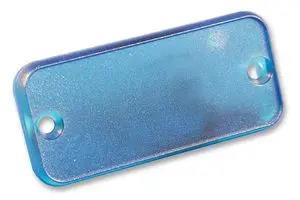 CLOSED BEZEL, ABS, BLUE/CLEAR, ENCLOSURE 1455NPLTBU-10