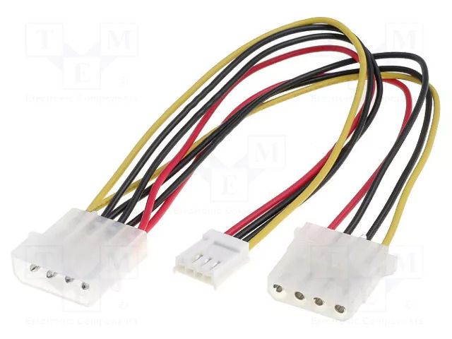 Splitter; mini Molex female,Molex male,Molex female; 0.2m BQ CABLE CAB-DC3