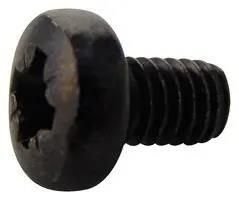 SCREW, POZI PAN, STEEL, BLK, M4X6, PK100 M46 PRSTMCB100-