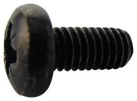 SCREW, POZI PAN, STEEL, BLK, M6X12,PK100 M612 PRSTMCB100-