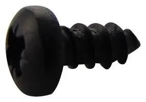 SCREW, POZI PAN, STEEL, BLK, #4X1/4 N40.250 PRSTABB100-