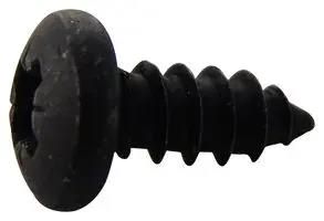 SCREW, POZI PAN, STEEL, BLK, #8X3/8 N80.375 PRSTABB100-