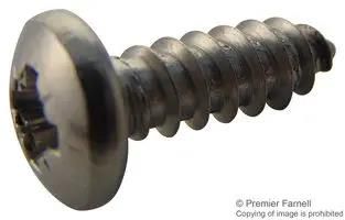 SCREW, POZI PAN, STEEL, A2, #8X1/2,PK100 N80.500 PRA2ABS100-