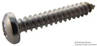 SCREW, POZI PAN, STEEL, A2, #8X1, PK100 N81.000 PRA2ABS100-