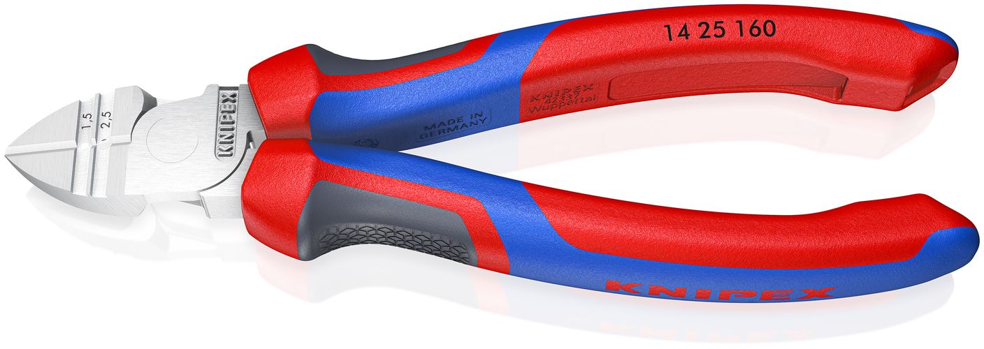 KNIPEX 14 25 160 Diagonal Insulation Stripper with comfort handles chrome-plated 160 mm 14 25 160 4003773028697