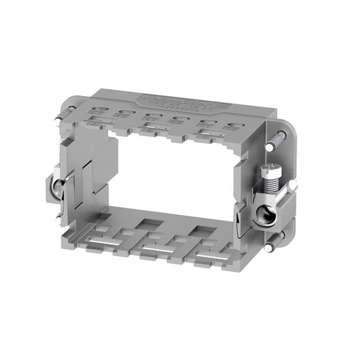 Frame for industrial connector, Series: ModuPlug, Size: 4, Number of slots: 3, Diecast zinc Weidmuller 1428980000 04050118233278