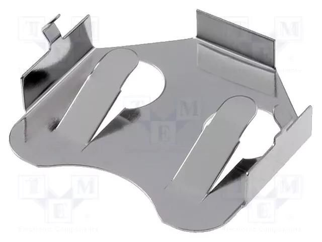 Clip; CR2430,DL2430; PCB; H: 3.7mm; Ø: 24mm KEYSTONE KEYS3007