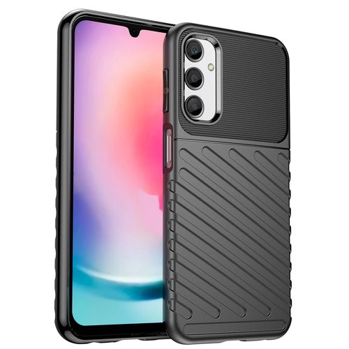 Thunder Case case for Samsung Galaxy A24 4G silicone armor case black, Hurtel 5907769353628