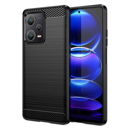 Carbon Case case for Xiaomi Redmi Note 12 Pro+ flexible silicone carbon cover black, Hurtel 5907769353635 5907769353635