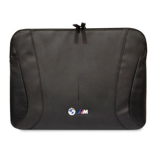 BMW Carbon&amp;Perforated sleeve for a 16&quot; laptop - black, BMW 3666339091415