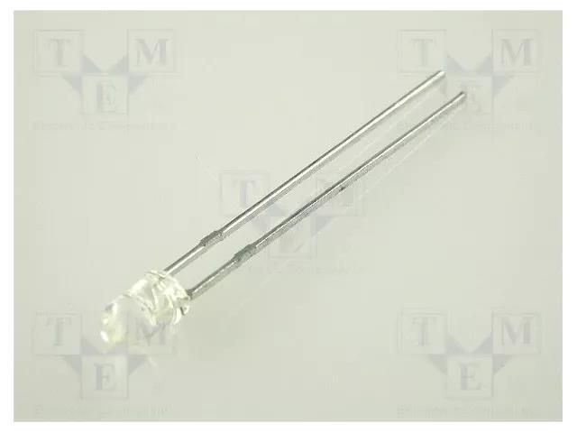 LED; yellow; 3mm; 200÷1300mcd; 50°; Front: convex; 2÷2.5VDC KINGBRIGHT ELECTRONIC L-934SYC