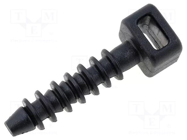 Peg; polyamide; UL94V-2; black; H: 24.3mm; H1: 6.1mm; L: 9.7mm; W: 6mm KSS WIRING CH-5