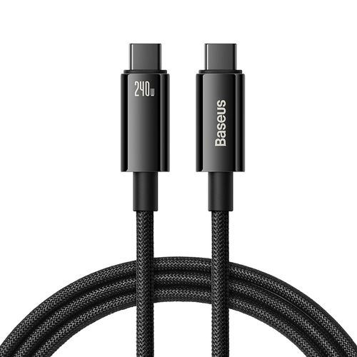 Baseus CAWJ040101 USB-C - USB-C cable 240W 480Mb/s 2m - black and gray, Baseus 6932172628833 6932172628833