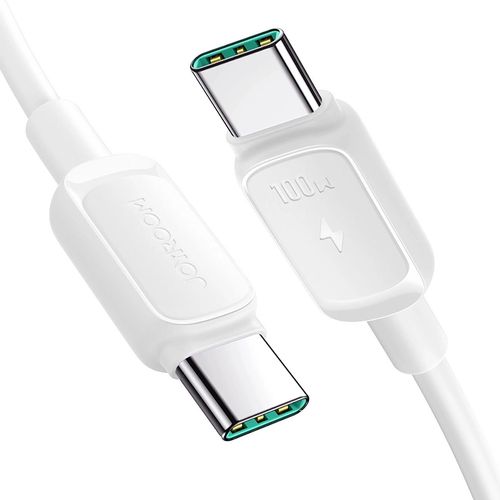 Joyroom Multi-Color Series A14 USB-C / USB-C 100W Cable 1.2m - White, Joyroom 6956116748418 6956116748418