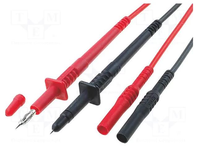 Test leads; Inom: 10A; Len: 1.35m; probe tip,banana plug 4mm CLIFF CIH2056