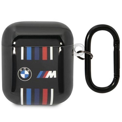 BMW BMA222SWTK AirPods 1/2 cover black/black Multiple Colored Lines, BMW 3666339089627 3666339089627