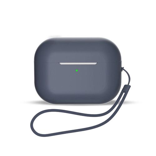 Silicone case for AirPods 3 + wrist strap lanyard - blue, Hurtel 9145576279137 9145576279137