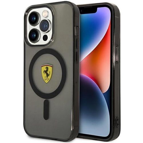 Ferrari FEHMP14LUKK iPhone 14 Pro 6.1" black/black hardcase Translucent Magsafe, Ferrari 3666339121075 3666339121075