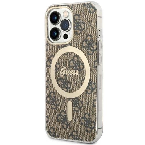 Guess GUHMP13LH4STW iPhone 13 Pro / 13 6.1" brown/brown hardcase 4G MagSafe, Guess 3666339126865 3666339126865
