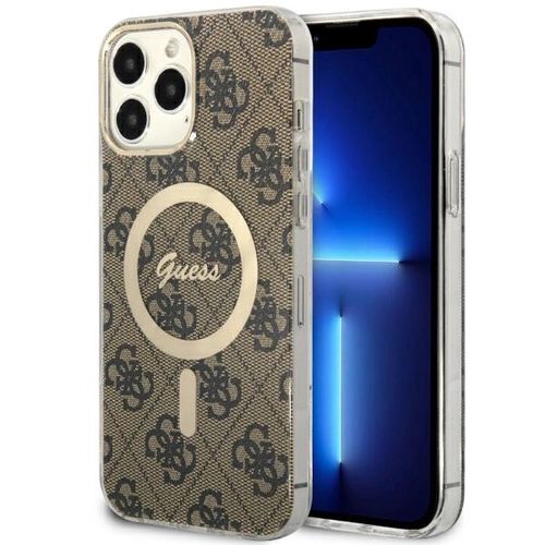 Guess GUHMP13XH4STW iPhone 13 Pro Max 6.7&quot; brown/brown hardcase 4G MagSafe, Guess 3666339126872 3666339126872