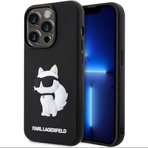 Karl Lagerfeld KLHCP14L3DRKHNK iPhone 14 Pro 6.1" black/black hardcase Rubber Choupette 3D, Karl Lagerfeld 3666339122683 3666339122683
