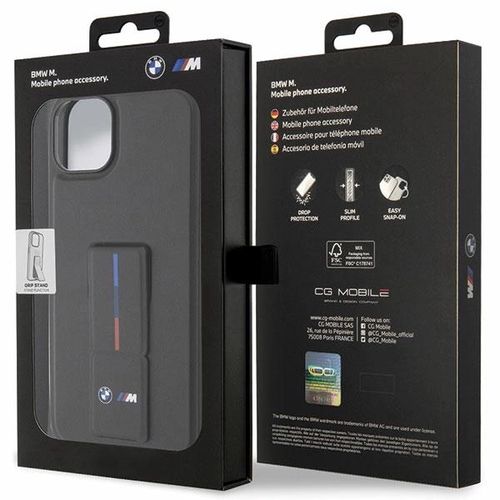Case BMW BMHCP14M22GSLK iPhone 14 Plus 6.7&quot; black/black hardcase Grip Hot Stamp, BMW 3666339121358 3666339121358