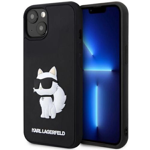 Karl Lagerfeld KLHCP14M3DRKHNK iPhone 14 Plus 6.7&quot; black/black hardcase Rubber Choupette 3D, Karl Lagerfeld 3666339122676 3666339122676