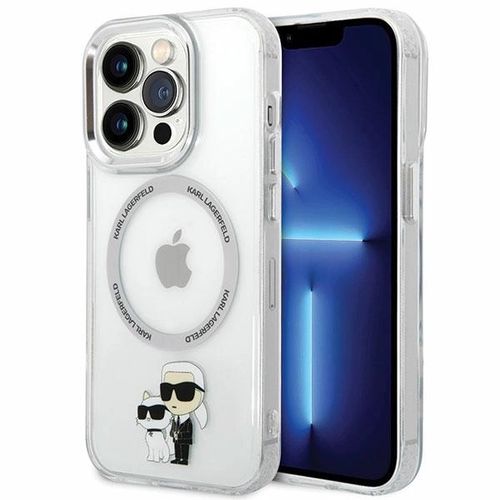 Karl Lagerfeld KLHMP13LHNKCIT iPhone 13 Pro 6.1" hardcase transparent Iconic Karl&Choupette Magsafe, Karl Lagerfeld 3666339126346 3666339126346