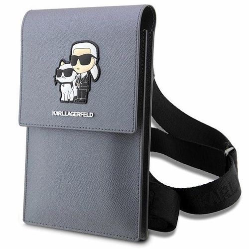 Karl Lagerfeld Handbag KLWBSAKCPMG silver/silver Saffiano Karl & Choupette, Karl Lagerfeld 3666339123352 3666339123352