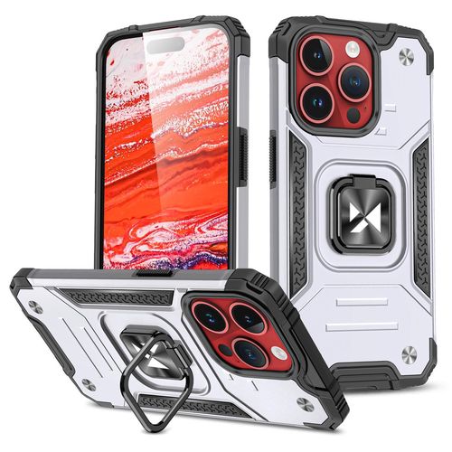 Wozinsky Ring Armor iPhone 15 Pro Max Ring Armor Case - Silver, Wozinsky 5907769321382 5907769321382