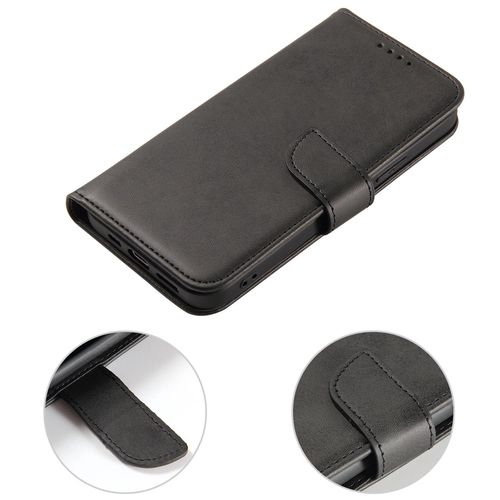 Wallet Case with Stand for iPhone 15 Pro Magnet Case - Black, Hurtel 5907769356360 5907769356360