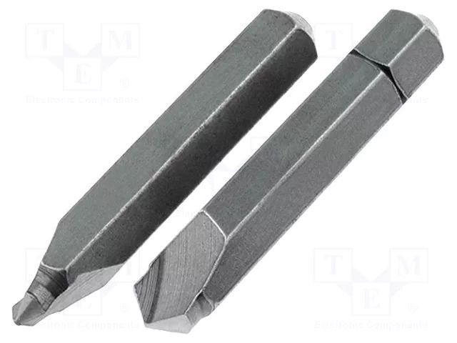 Kit: screwdriver bits; Holder: C6,3mm; 35mm; 1/4"; 2pcs. C.K CK-422003