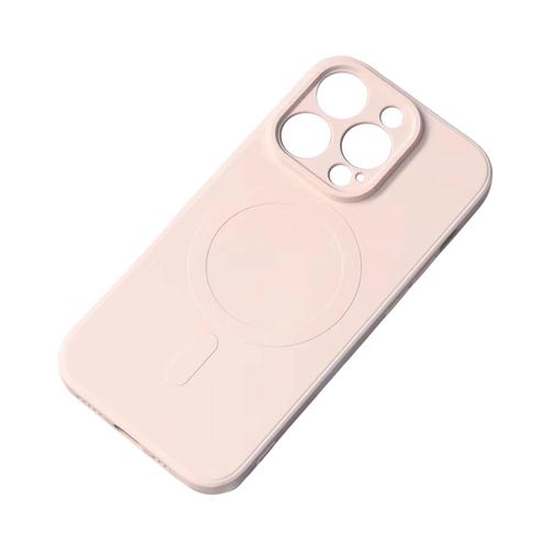 MagSafe compatible silicone case for iPhone 15 Plus Silicone Case - Cream, Hurtel 5907769356889 5907769356889