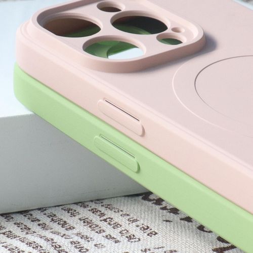 MagSafe compatible silicone case for iPhone 15 Silicone Case - blue, Hurtel 5907769356797 5907769356797