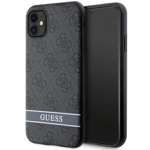 Guess GUHCN61P4SNK iPhone 11 / Xr grey/grey hardcase 4G Stripe, Guess 3666339170103 3666339170103