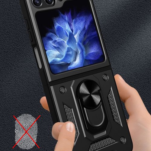 Hybrid Armor Camshield Case for Z Flip 5 5G with Camera Protector - Pink, Hurtel 5907769358579 5907769358579