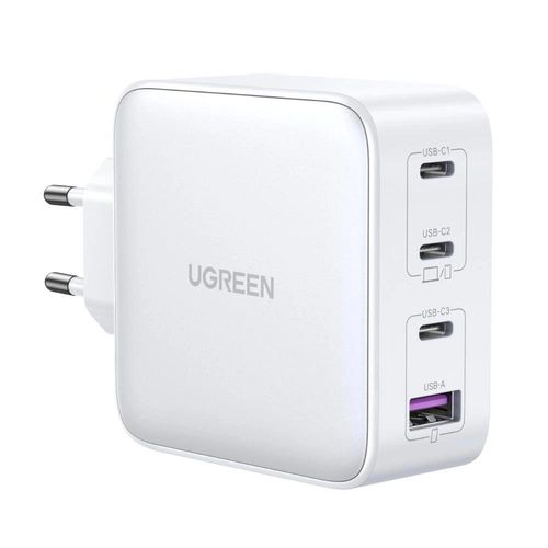 GaN Fast Charger 3xUSB C / USB 100W PPS Ugreen CD226 - White, Ugreen 6941876213375 6941876213375