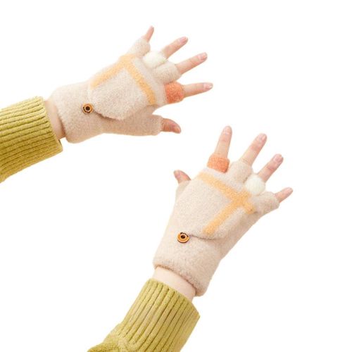 Women's/children's winter phone gloves - white, Hurtel 5907769307935 5907769307935