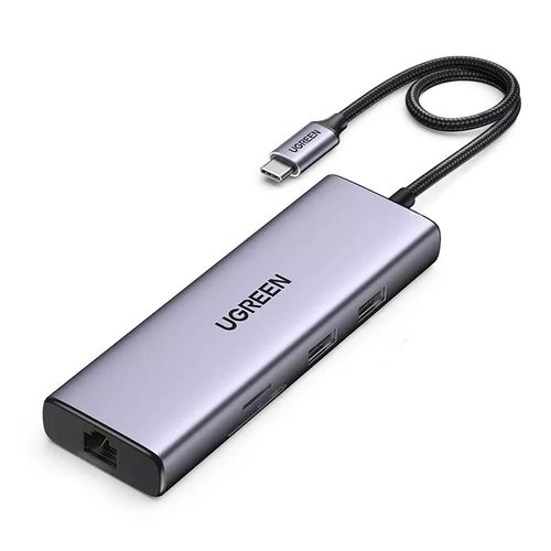 Multifunctional HUB 5in1 USB-C - HDMI 1.4 / 3 x USB-A / USB-C PD 100W Ugreen CM511 - gray, Ugreen 6941876215966 6941876215966