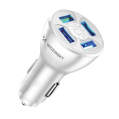 Wozinsky WCCAW 50W 4x USB-A QC car charger - white, Wozinsky 5907769308246 5907769308246