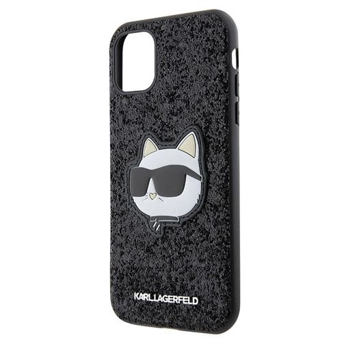 Karl Lagerfeld KLHCN61G2CPK iPhone 11 / Xr 6.1" black/black hardcase Glitter Choupette Patch, Karl Lagerfeld 3666339170028 3666339170028