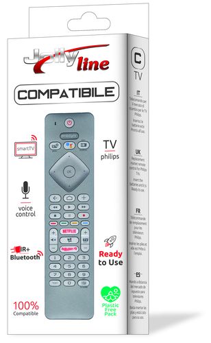 TV pultas PHILIPS išmaniems televizoriams su valdymu balsu, Bluetooth JL1504 8023389764853