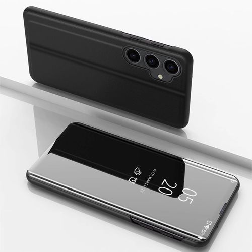 Hard flip case for Samsung Galaxy S23 FE Clear View Case - black, Hurtel 9145576281017