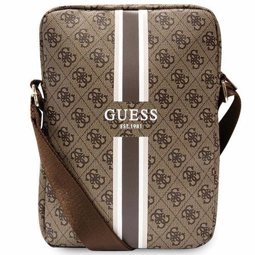 Guess Bag GUTB10P4RPSW 10" brown/brown 4G Stripes Tablet Bag, Guess 3666339120443 3666339120443