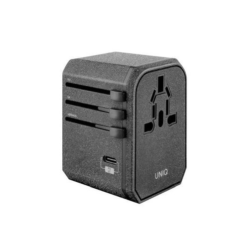 Uniq Voyage LITHOS Collective 33W 2xUSB PD 18W QC 3.0 travel adapter - gray, UNIQ 8886463664483 8886463664483