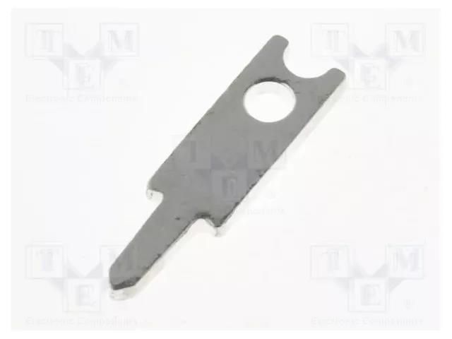Terminal: flat; 2.8mm; 0.8mm; male; THT; brass; silver plated OSTERRATH LST1506