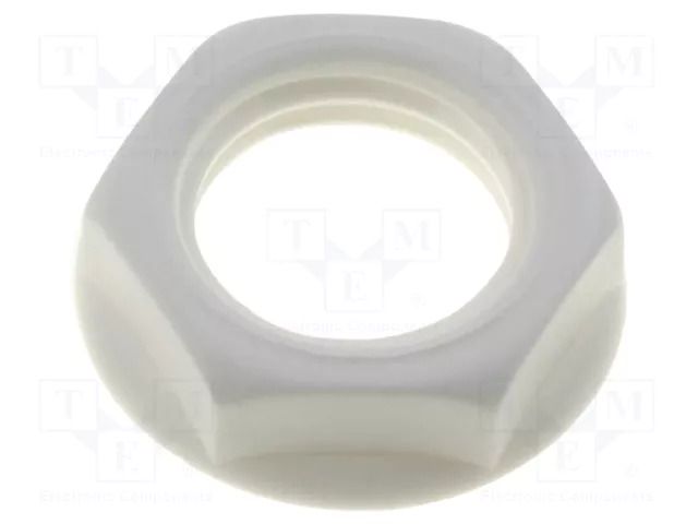 Nut; white; S2 CLIFF CL1409