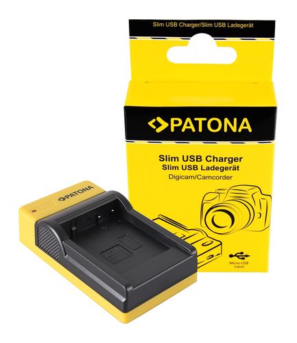 PATONA Slim micro-USB Charger f. Panasonic DMW-BLG10 CSBLG10MC CS-BLG10MC DMWBLG10 DMW-BLG10, PATONA 151655 4055655202305