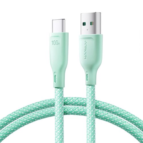 Joyroom Multi-Color Series S-A34 USB-A / USB-C cable 100W 1m - green, Joyroom 6941237110442 6941237110442