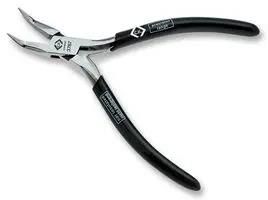 ELECTRONIC PLIER, SNIPE NOSE, BENT T3767